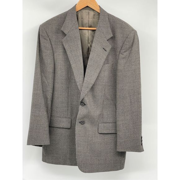 Tallia Blazer Sport Coat Suit Jacket Men Size 42‎ R Tan Black - Picture 1 of 16